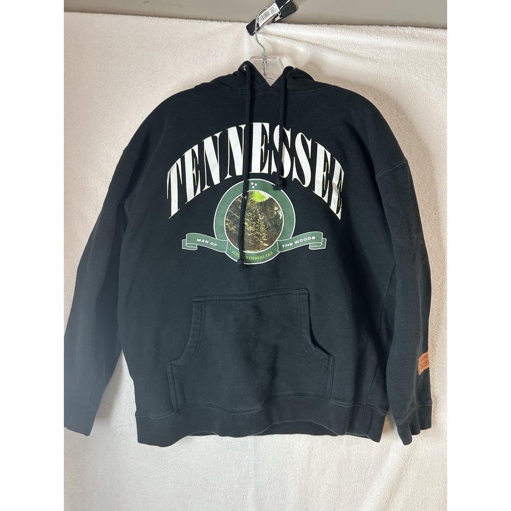 Tennessee Man Of The Woods Justin Timberlake Black Hooded Sweatshirt Size Large